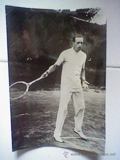 Militaria: fotografia rey alfonso XIII jugando al tenis 1935 foto press prensa