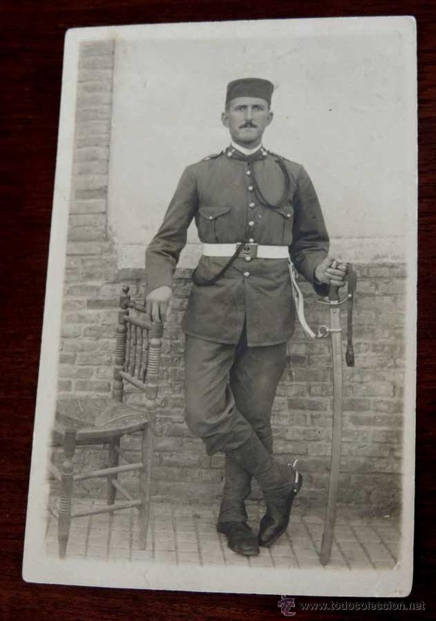 Military Antiques: FOTOGRAFIA DE MILIAR DEL REGIMIENTO N&ordm; 2 DE ARTILLERIA, FOTOGRAFO ANGEL LOPEZ DE MADRID, TAMA&Ntilde;O POST