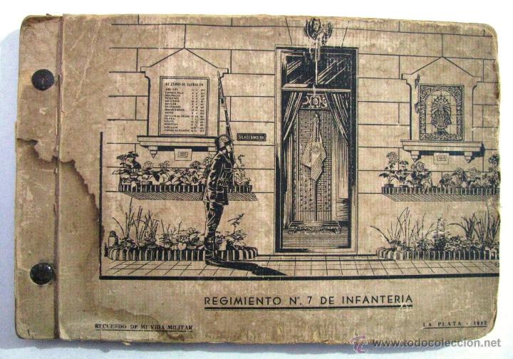 Militaria: MILITARIA ANTIGUO ALBUM FOTOS MILITAR REGIMIENTO N&ordm; 7 DE INFANTERIA EJERCITO ARGENTINA A&Ntilde;O 1942