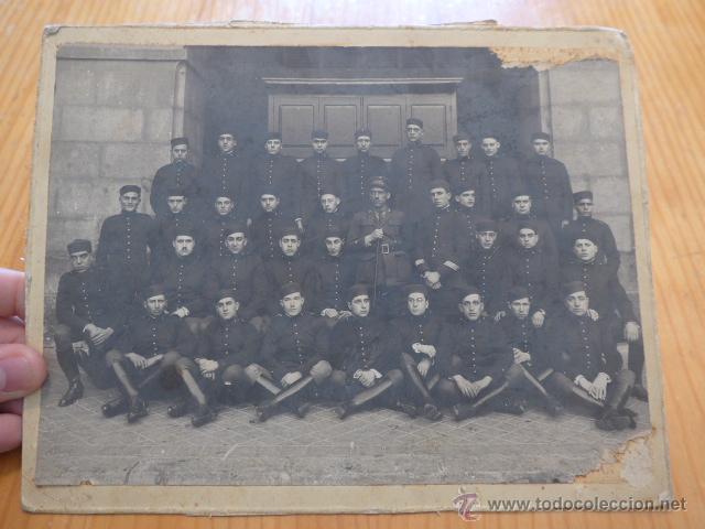 Militaria: Antigua fotografia de regimiento artilleria, Alfonso XIII