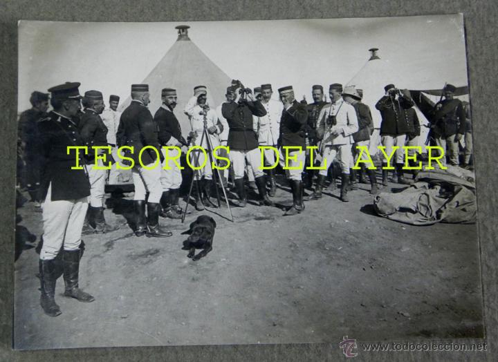 Military Antiques: FOTOGRAFIA ORIGINAL E INEDITA DE LA GUERRA DEL RIF, GENERAL LARREA Y GENERAL VILLALON, MONTE ARRUI,