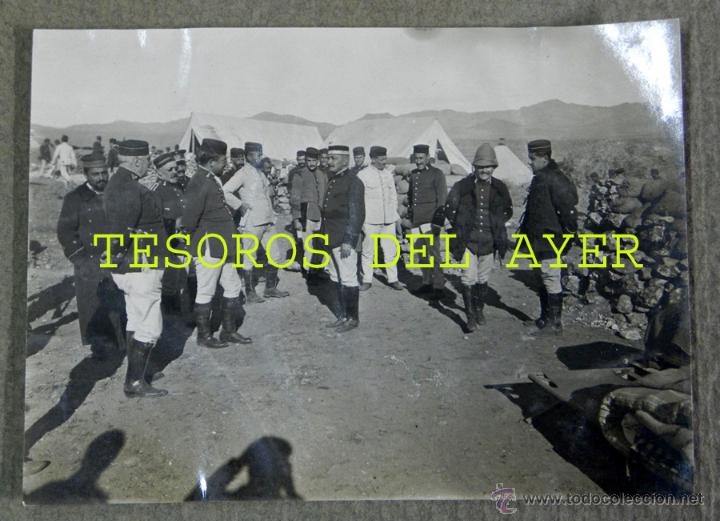 Military Antiques: FOTOGRAFIA ORIGINAL E INEDITA DE LA GUERRA DEL RIF, GENERAL VILLALON, MONTE ARRUI, ENERO DE 1912, RE