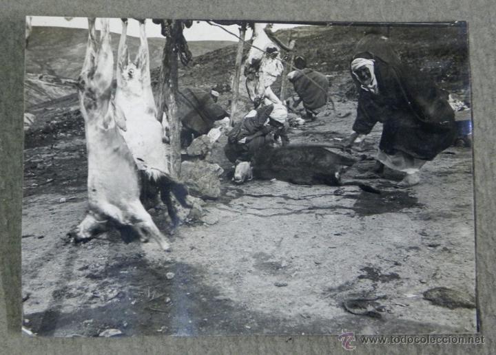 Military Antiques: FOTOGRAFIA DE CARNICERIA MORUNA, EPOCA GUERRA DEL RIF, FOTOGRAFIA ZEGRI, MIDE 10,5 X 7,5 CMS.
