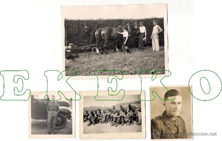 4 FOTOGRAFIAS DE MILITARES INGLESES, 2ª GUERRA MUNDIAL (Militar - Fotografía Militar - II Guerra Mundial)