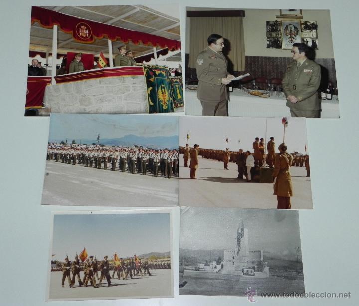 Militaria: 9 FOTOGRAFIAS DEL CIR DE COLMENAR VIEJO, ACTO MILITAR, MIDEN 25 X 20,5 CMS. A&Ntilde;OS 70.