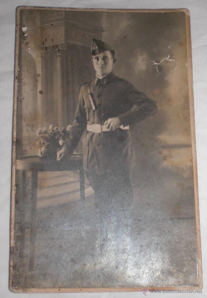 Militaria: Foto postal soldado de artilleria &eacute;poca republica