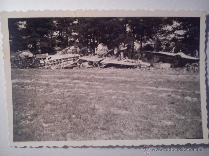 Militaria: FOTO FOTOGRAF&Iacute;A ORIGINAL DESPIECE DE POLIKARPOV I-15 Y I-16