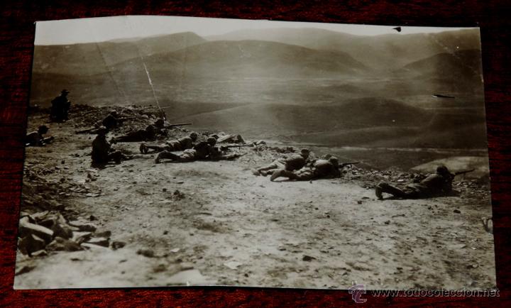 Military Antiques: FOTO POSTAL DE LA CAMPA&Ntilde;A DE MELILLA, ESCRITA POR EL REVERSO EN 1922, NO CIRCULADA, TIENE DOBLEZ.