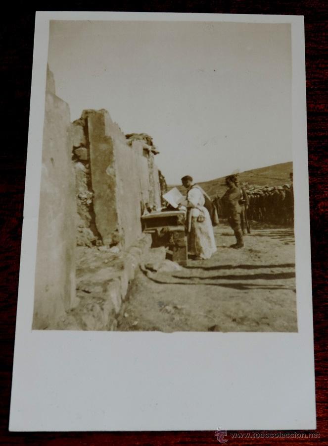 Military Antiques: FOTO POSTAL DE LA CAMPA&Ntilde;A DE MELILLA, MISA DE CAMPA&Ntilde;A, ESCRITA POR EL REVERSO, NO CIRCULADA.