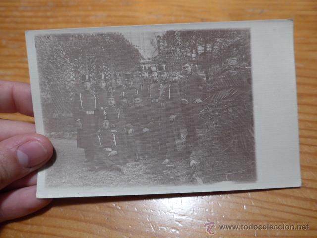 Militaria: Antigua fotografia de militares de artilleria, con ros, alfonsinos