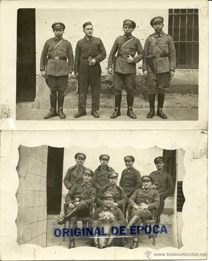 Militaria: (PS-45352)LOTE DE 2 POSTALES FOTOGRAFICAS DE CONDUCTORES DE SANIDAD MILITAR