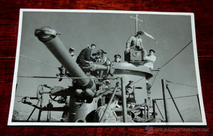 Military Antiques: FOTOGRAFIA DE SUBMARINO SALIENDO DE CARTAGENA, NOVIEMBRE DE 1949, MIDE 11,5 X 8,3 CMS.