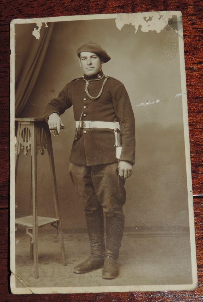 Military Antiques: FOTOGRAFIA DEL REGIMIENTO ARTILLERIA N. 1, FOTO BOCCONI (MERIDA), TAMA&Ntilde;O POSTAL, CON ALGUN DESPERFEC