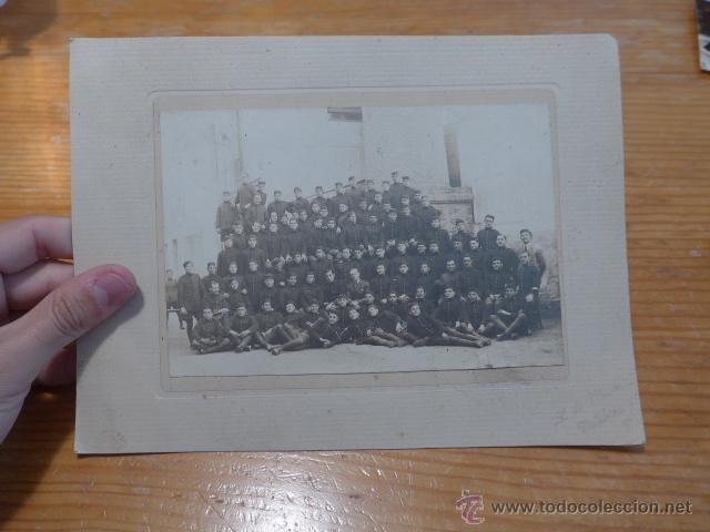 Militaria: Antigua fotografia de militares espa&ntilde;oles de principios s.XX, Alfonso XIII, guerra africa.