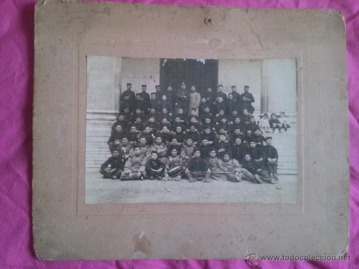 Militaria: Cadetes. Foto de tama&ntilde;o grande. Soporte de cart&oacute;n