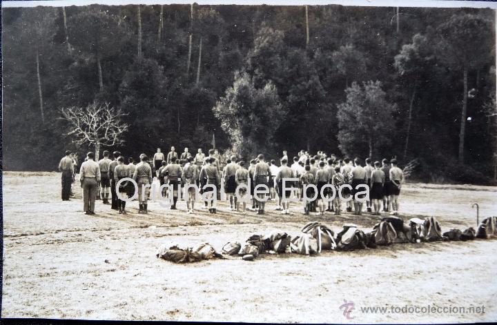Military Antiques: (JX-017)FOTOGRAFIA DE BOY-SCOUTS,EXPLORADORES DE ESPA&Ntilde;A,CAN BUSQUETS,JUNIO 1934