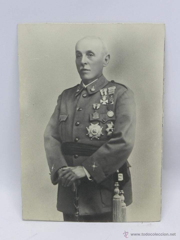 Military Antiques: FOTOGRAFIA DE GENERAL DE ARTILLERIA MUY CONDECORADO, 21,5 X 15,5 CMS.