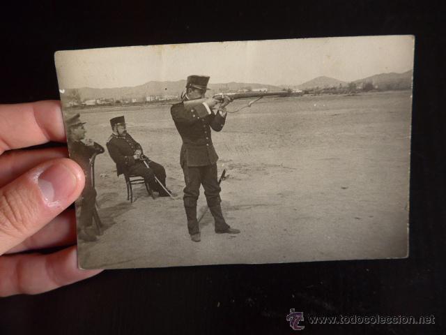 Militaria: Fotografia de militares, Alfonso XIII, con ros