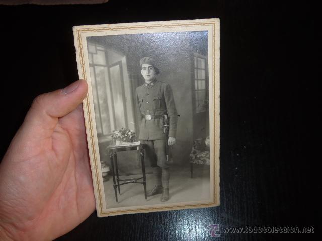 Militaria: Fotografia de militar de infanteria, Alfonso XIII