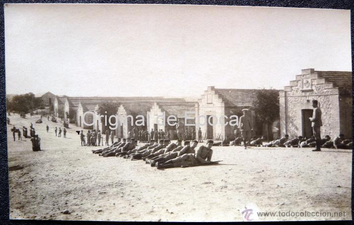 Militaria: (JX-1142)POSTAL FOTOGRAFICA DEL CAMPAMENTO DE LOS ALIJARES