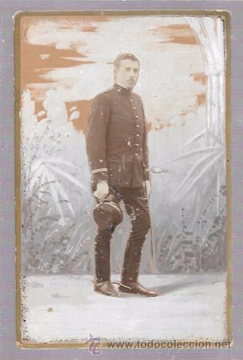 Militaria: FOTOGRAF&Iacute;A ANTIGUA DE UN MILITAR. 16,6 X 10,7 CM