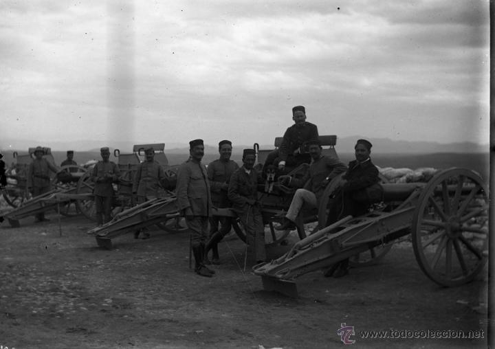 Military Antiques: FOTOGRAFIA DE CRISTAL NEGATIVO MILITARES EN LA GUERRA DEL RIF (MARRUECOS) 1912 APROXIMADAMENTE, MIDE