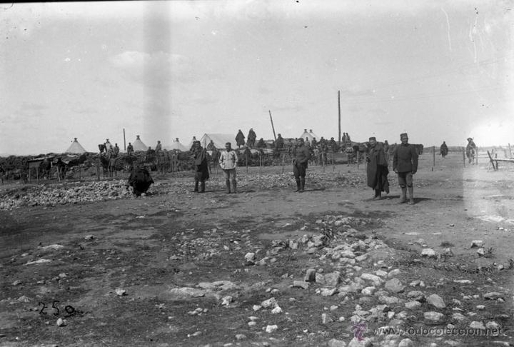 Military Antiques: FOTOGRAFIA DE CRISTAL NEGATIVO MILITARES EN LA GUERRA DEL RIF (MARRUECOS) 1912 APROXIMADAMENTE, MIDE