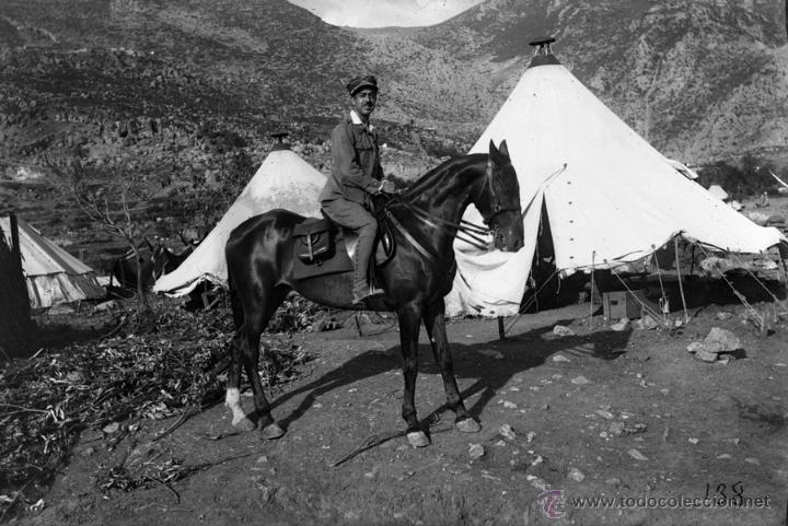 Militaria: FOTOGRAFIA DE CRISTAL NEGATIVO MILITARES EN LA GUERRA DEL RIF (MARRUECOS) 1912 APROXIMADAMENTE, MIDE