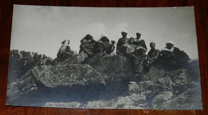 Militaria: FOTOGRAFIA DE LA GUERRA DEL RIF, REGULARES, TROPA INDIGENA, MEHALA, MIDE 14 X 8 CMS.