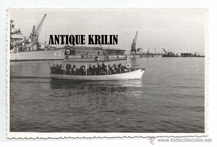 Militaria: PUERTO TARRAGONA .- DESTRUCTOR USS BACHE DD-470 .- A&Ntilde;O 1954 AGOSTO