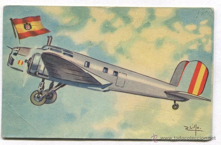Militaria: Postal de aviaci&oacute;n