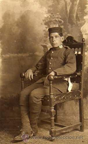 Militaria: Fotograf&iacute;a formato tarjeta postal. Mililtar. Foto Novelty. Sin circular.