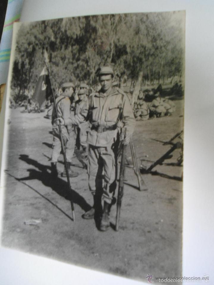 Militaria: ANTIGUA FOTOGRAFIA MILITAR - SOLDADO ESPA&Ntilde;OL CAMPAMENTO