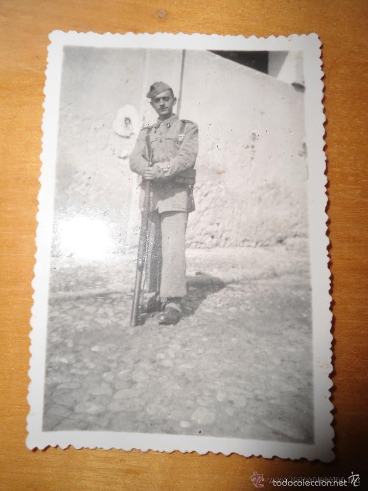 Militaria: ANTIGUA FOTOGRAFIA MILITAR SOLDADO ESPA&Ntilde;OL