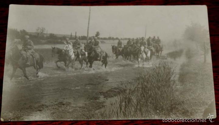 Militaria: FOTOGRAFIA DE MILITARES DE CABALLERIA, TAMA&Ntilde;O POSTAL,