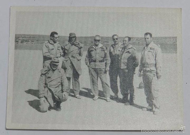 Military Antiques: FOTOGRAFIA DE OFICIALES DE LA LEGION EN EL SAHARA, MIDE 10,3 X 7,5 CMS.