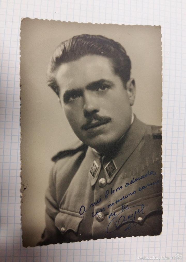 Militaria: Foto militar tama&ntilde;o postal