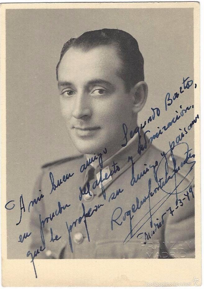 Militaria: OFICIAL DEL EJ&Eacute;RCITO ESPA&Ntilde;OL CON DEDICATORIA EN FECHA 7/3/1949