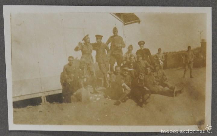 Militaria: Fotografia de grupo de oficiales de la Legion Extranjera, en el nacimiento de este regimiento, en Ua