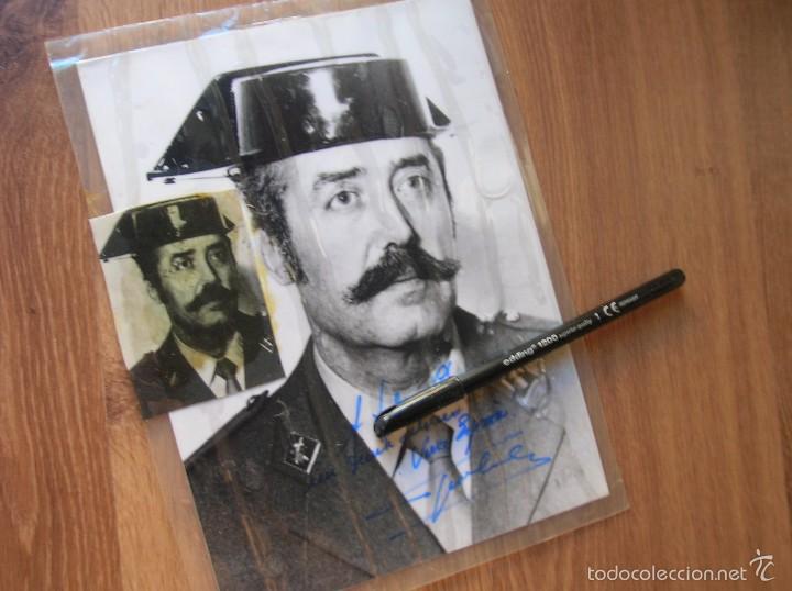 Fotografia dedicada y firmada por el teniente coronel antonio tejero molina