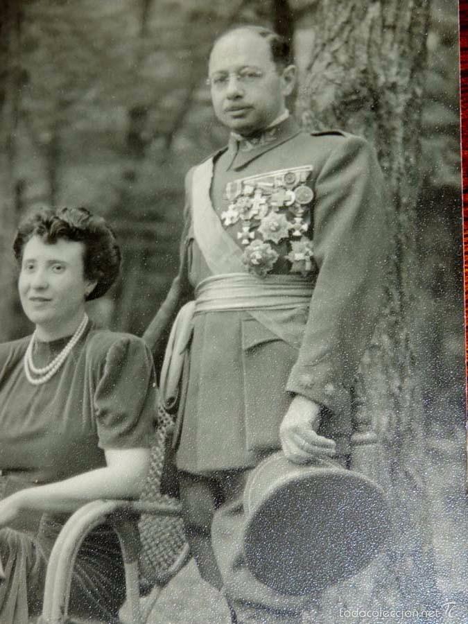 Militaria: FOTOGRAFIA DE TENIENTE CORONEL DEL ESTADO MAYOR, MUY CONDECORADO, MIDE 18 X 13,8 CMS.