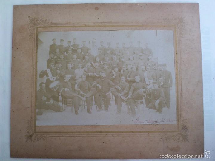 Militaria: ANTIGUA FOTOGRAFIA GRUPO DE MILITARES, PRINCIPIO DE SIGLO