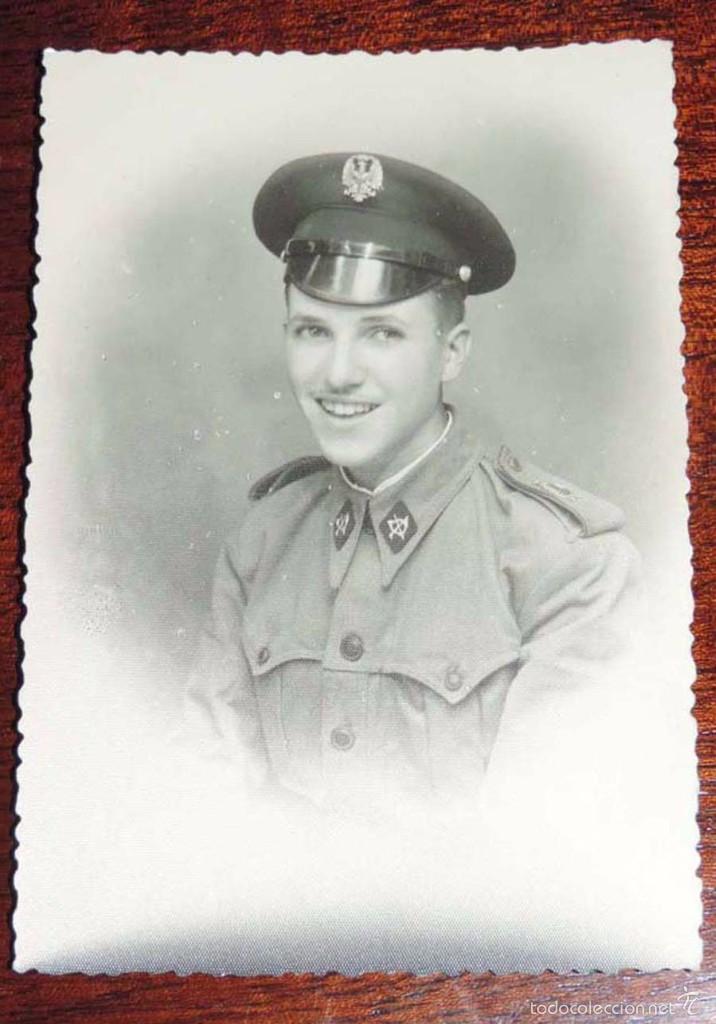 Militaria: FOTOGRAFIA DE CONDUCTOR CUERPO DE INFANTERIA, MIDE 12,5 X 8,5 CMS.