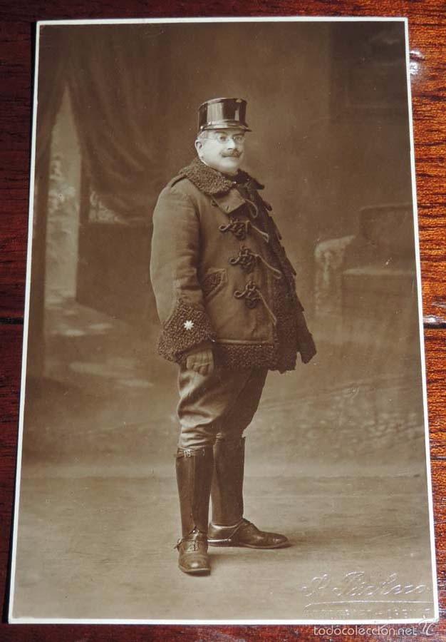 Militaria: FOTOGRAFIA DE COMANDANTE, PRINCIPIOS DEL SIGLO XX, FOTOGRAFO J. PACHECA DE ORENSE, TAMA&Ntilde;O POSTAL, EN