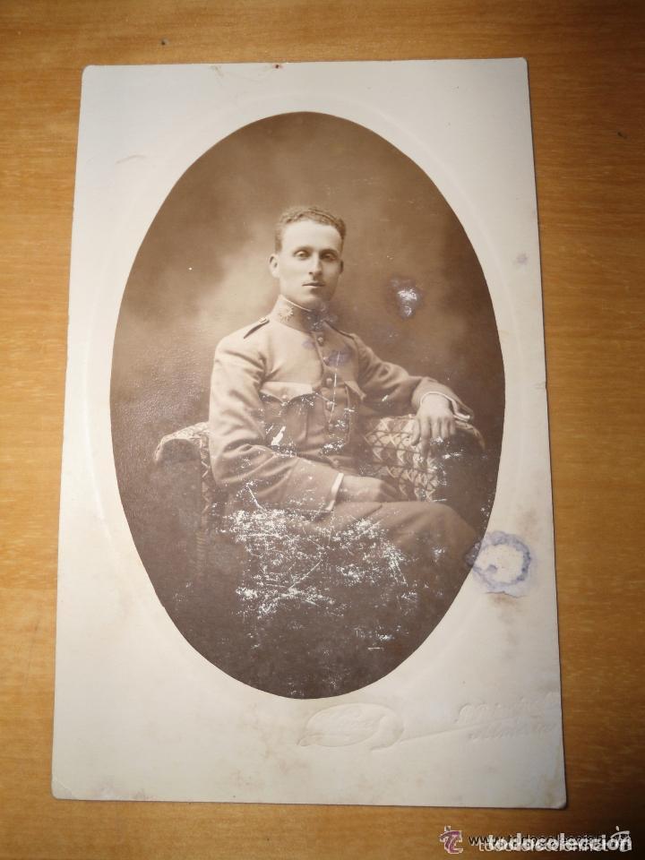 Militaria: ANTIGUA FOTOGRAFIA MILITAR - SOLDADO EPOCA ALFONSO XIII - ALMERIA