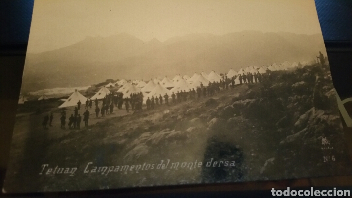 Military Antiques: Campamento del ej&eacute;rcito espa&ntilde;ol en el monte Dersa Tetuan guerra de &Aacute;frica