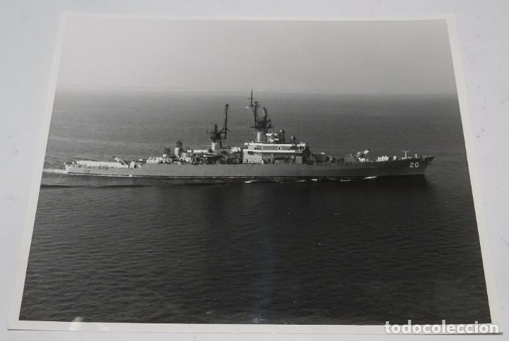 Militaria: FOTOGRAFIA DE LA FRAGATA RICHMOND K.TURNER. DLG-20, United States Navy, MIDE 25,5 X 20,5 CMS.