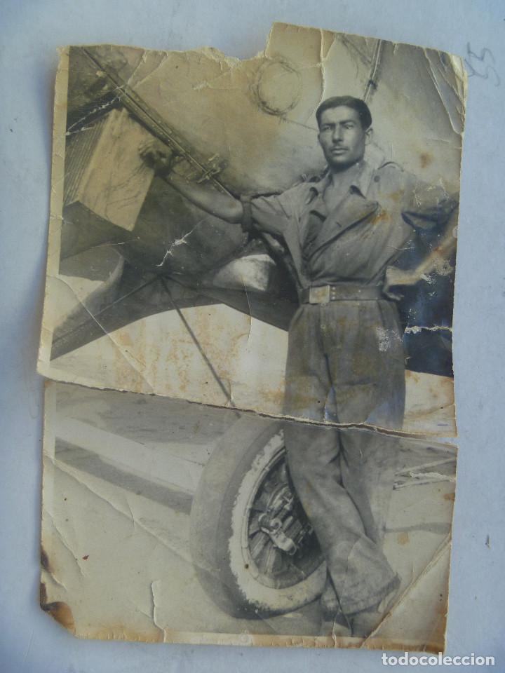 Militaria: REPUBLICA . FOTO DE AVIACION : AVIADOR Y AVION . CABO JUBI 1934