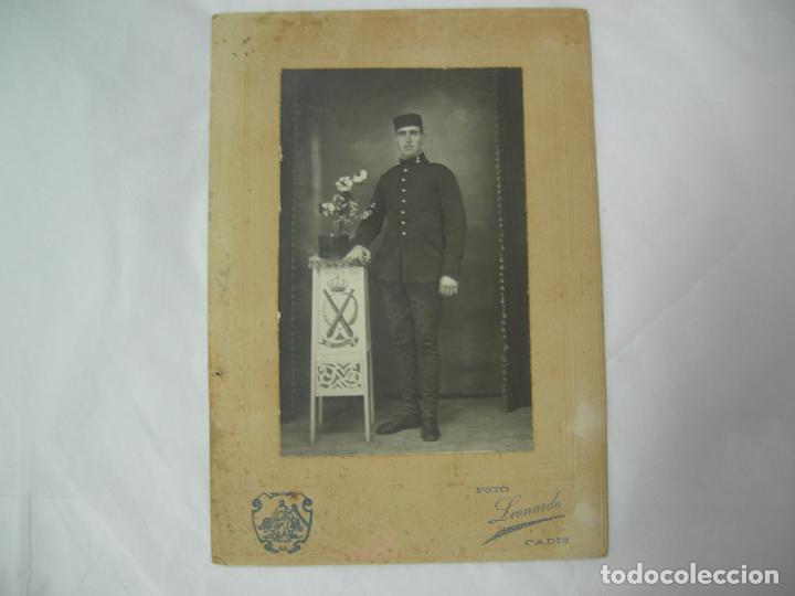 Military Antiques: ANTIGUA FOTO MILITAR DE ARTILLERIA A&Ntilde;OS 20-30, FOTO LEONARDO - CADIZ