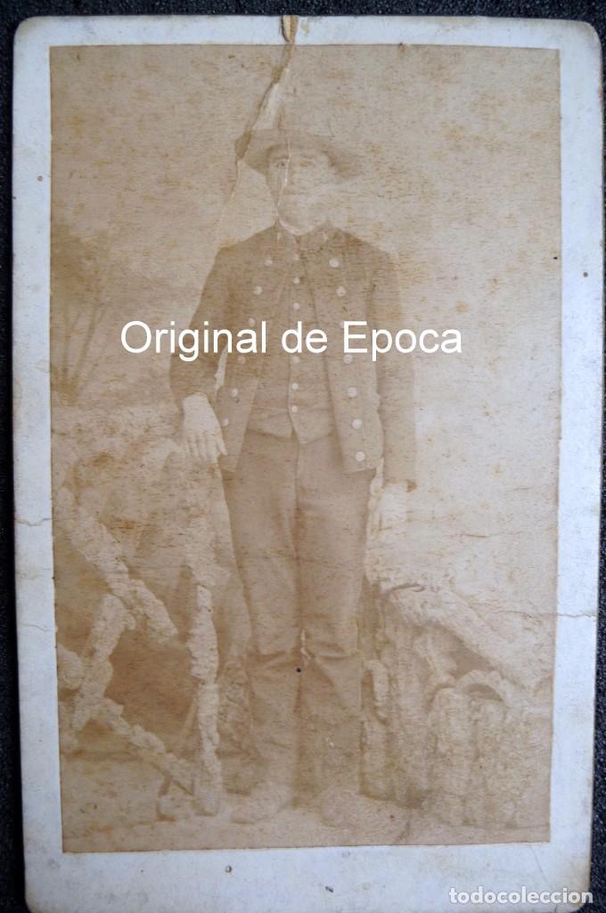 Militaria: (JX-161135)Fotografia de soldado de Remonta Militar , siglo XIX o principios del XX .